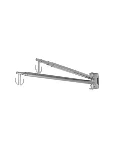 Wieszak teleskopowy kroplówki KO-2m WTK1-02-S-200(G2)-200(G2) podwójny