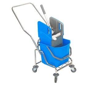 WÓZEK DO SPRZĄTANIA 25L CHROMOWANY