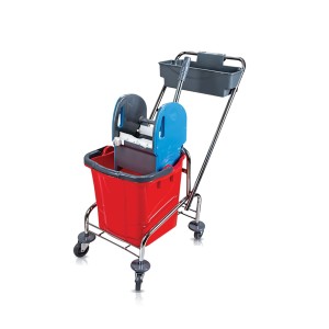 WÓZEK DO SPRZĄTANIA 18L CHROMOWANY