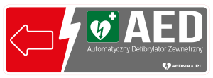 Tablica Obiekt wyposażony w AED