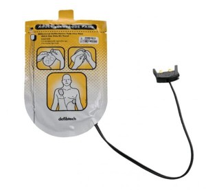 DEFIBTECH LIFELINE AED ADULT DEFIBRILLATION PADS PACKAGE (1 SET)